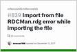 Import from file RDCMan.rdg error while importing the